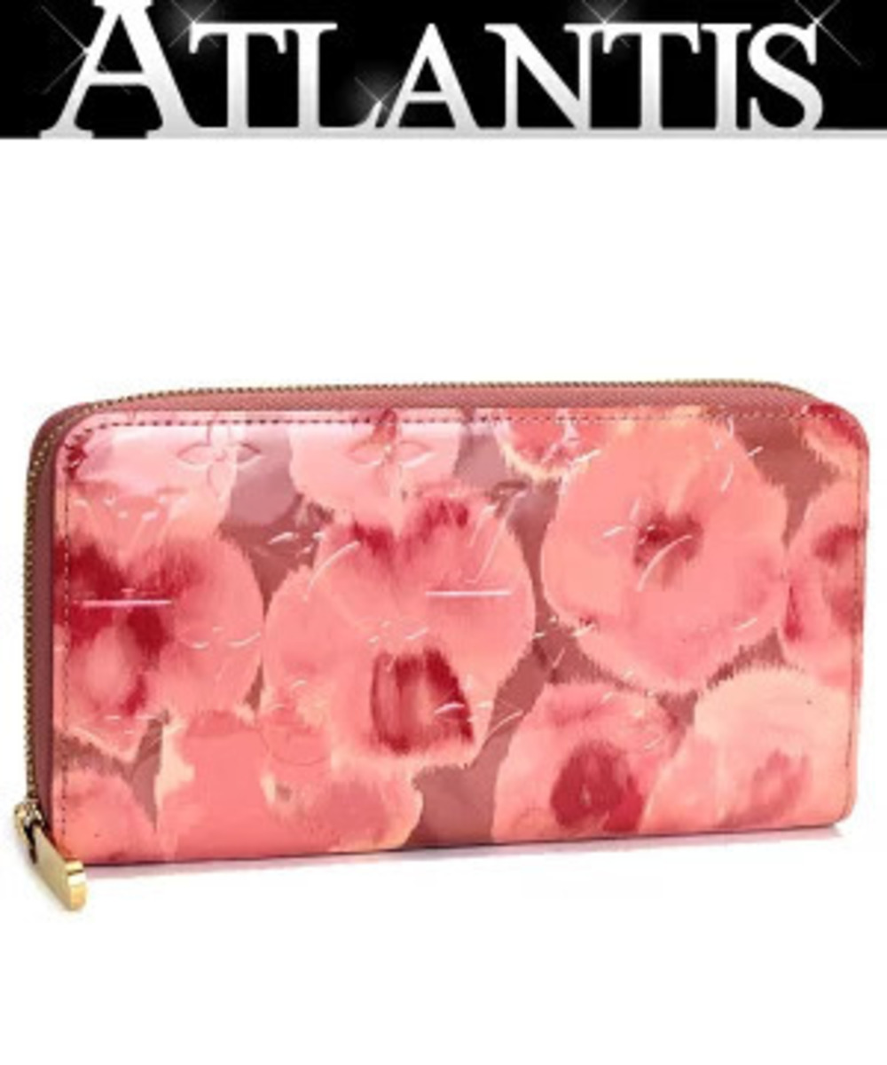 Louis Vuitton Zippy Wallet Round Zipper Long Vernis Ikat Flower